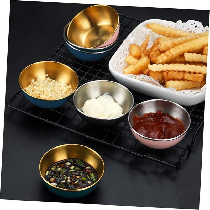Cabilock 3 Sets Stainless Steel Dipping Bowls For Soy Sauce Vinegar Mustard Chili - Image 5